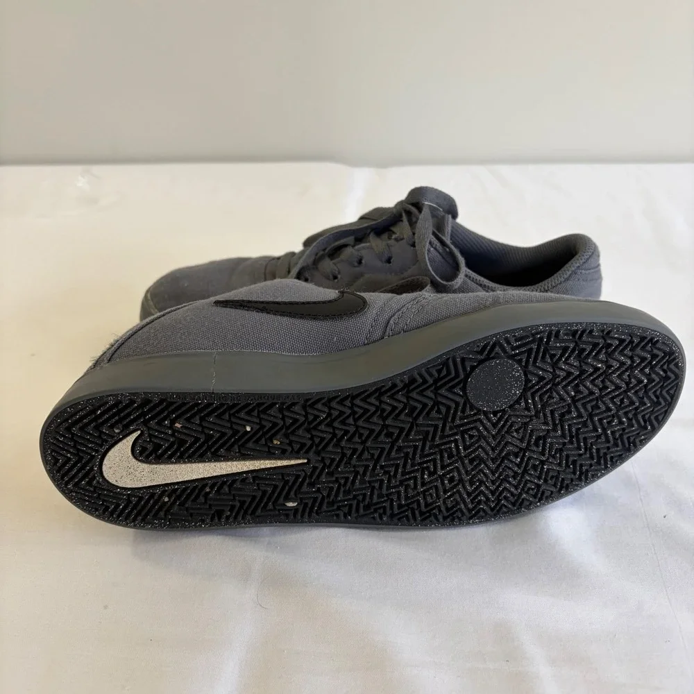 Nike SB Check Solarsoft Canvas Dark Grey‎ Skate Shoes Kids/Mens 6.5 Women's 8